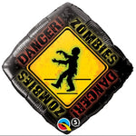 Zombies Crossing Diamond Shaped Mylar Balloon 18″ Foil Balloon by Qualatex  from Instaballoons